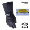 Bikers Gear Motorcycle Thinsulate and Waterproof Leather Gloves, Black, Size