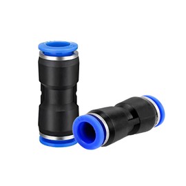 WAFJAMF Straight Push to Connect Fitting,4mm Tube OD Quick Release Pneumatic Connectors, Air Line Hose Pipe Fittings Kit Connector PU-4(10 Pcs)