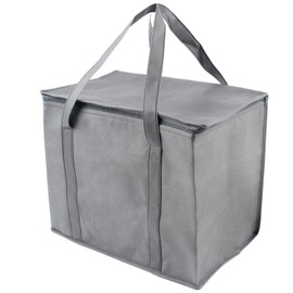 IGXX 35L Foldable Insulated Cooler Bag for Picnic, Camping, BBQ, Beach and Outdoor Activities (grey)
