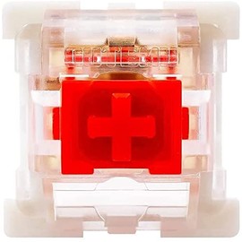 Pack 32 OUTEMU Red Switches 3 Pin Key Switch - Cherry MX Equivalent DIY Replaceable Switches for Mechanical Keyboard 45gf Linear/RGB/Dustproof (Red)