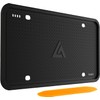 Aujen Silicone License Plate Frames Black, 1 Pack Car License