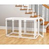PAWLAND 144-inch Extra Wide 30-inches Tall Dog gate with Door
