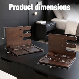 YIOJOYD Gifts for Men,Gifts for Dad,Christmas Mens Gifts,Gift for Brother,Old Man Gift,Nightstand Organizer For Mens,Desk Accessories for Men,Desk Organizer,Workspace Organizers,Watch Display Stand