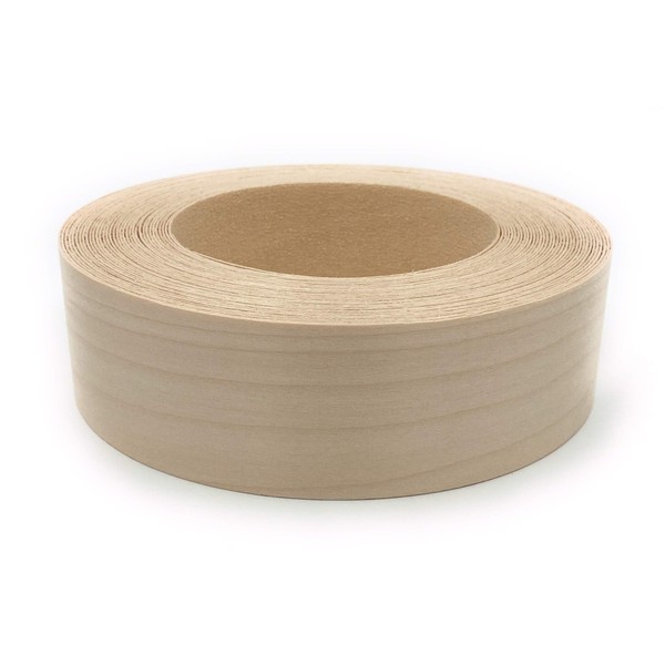 Edge Supply Birch 3" X 25 ft Roll, Wood Veneer Edge Banding Preglued, Iron on with Hot Melt Adhesive, Flexible Wood Tape Sanded to Perfection. Easy Application, Made in USA
