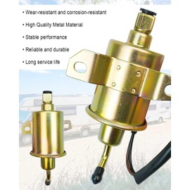 149-2311 Fuel Pump and 149-2457 Fuel Filter Fit for Onan Cummins Generator 4000 4KW Microlite MicroQuiet Generators with 1403280 Air Filter and Fuel Line