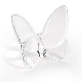 Lioaeust Crystal Butterfly Figurines,Flying Butterfly Figurine Decor Crystal Cut Glass Butterfly Ornament Statue Animal Collectible Home Ornament Decor Transparent