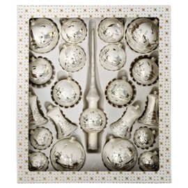 Jingle Bells Lauscha Christmas Tree Bauble Assortment 21 Pieces Christmas Winter Magic