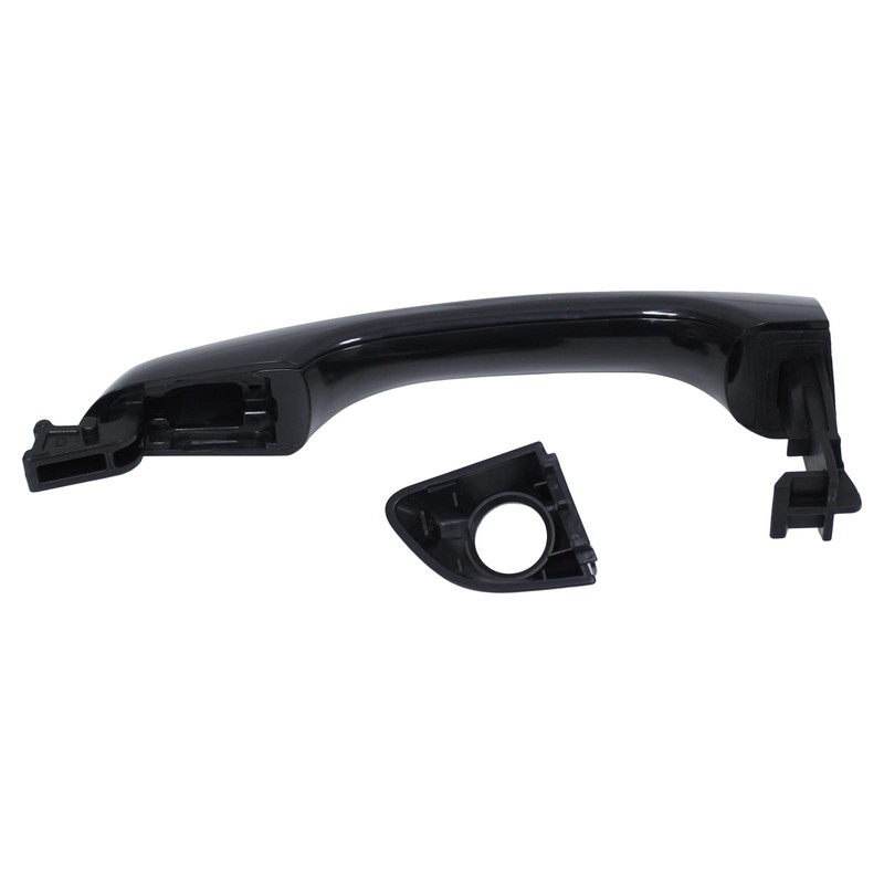 MOTOKU Front Left Black Exterior Door Handle and Door Lock