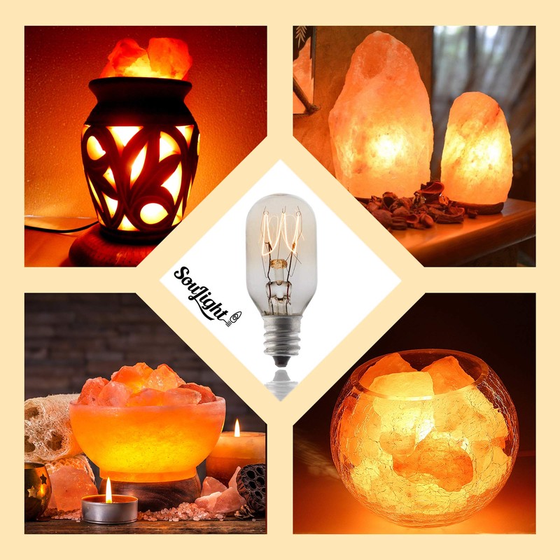 SouLight Salt Lamp Bulb -15 Watt Replacement Bulbs for Himalayan