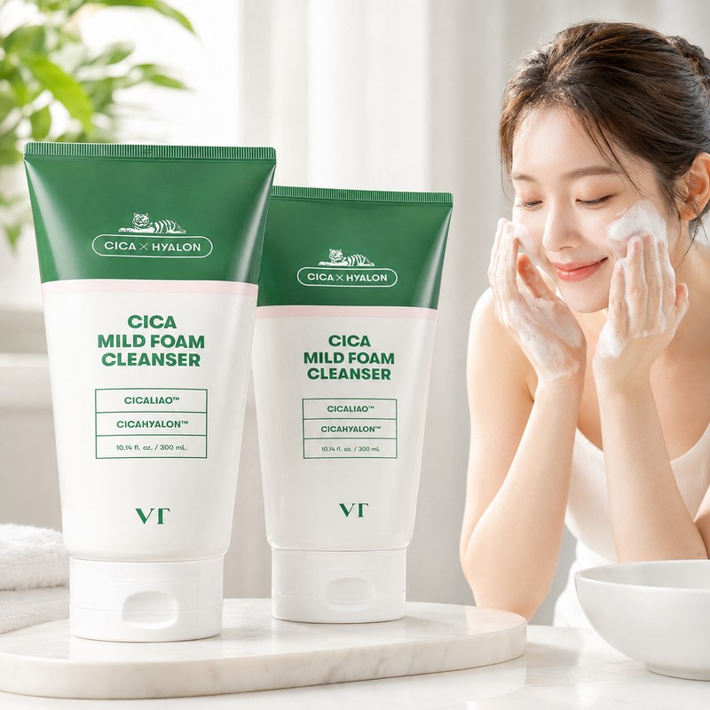 VT VT Cica Mild Foam Cleansing Face Wash Facial Wash