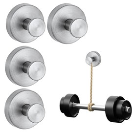 Ganchos Baño Conjuntos,Ganchos para pared impermeables,firmes y que no se caen,Adecuados para una variedad de superficies de pared en cocinas,baños,salones,etc de 304Acero Inoxidable.
