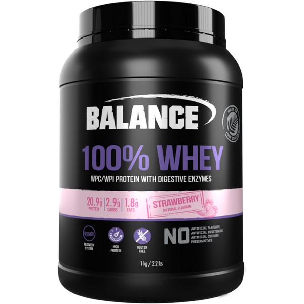 Balance 100% Whey Protein Strawberry 1kg