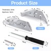 Triangle Support Made of Stainless Steel, Pack of 10 Angle