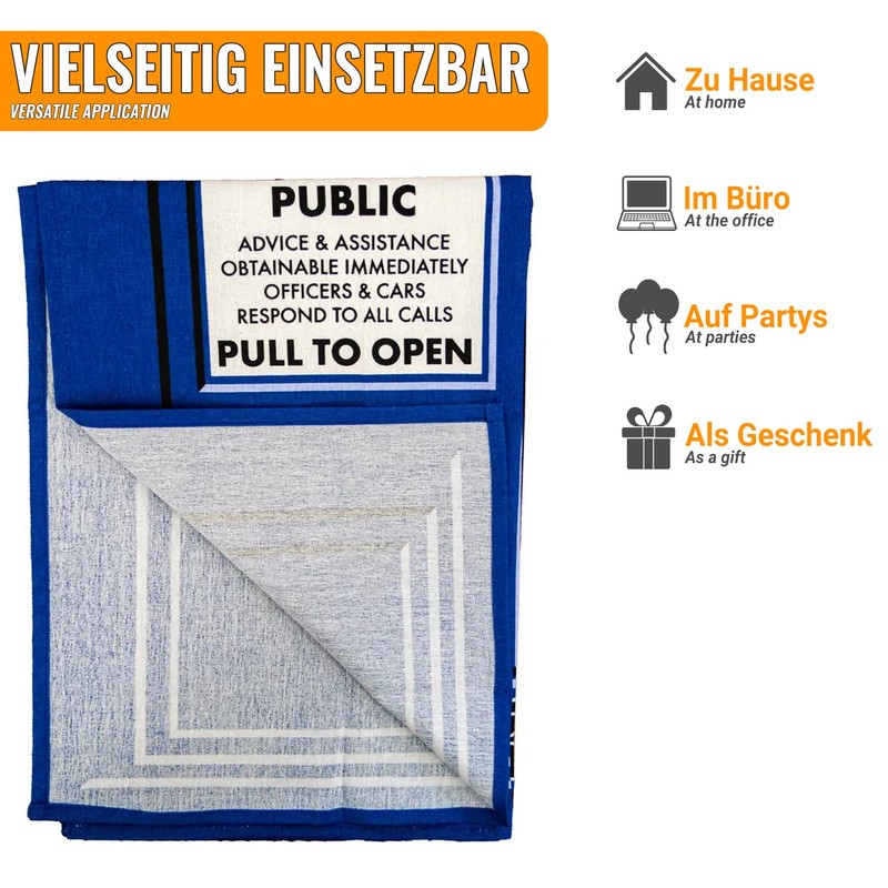 getDigital Police Call Box Tea Towel Absorbent Kitchen Towel with