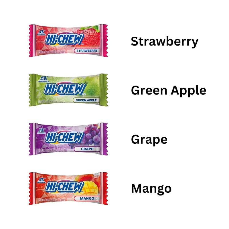 SNACK CRACKLE SHOP HICHEW Assorted Mix, Bulk Bag, Strawberry, Green