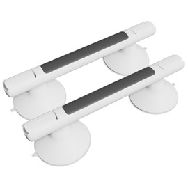 Nelliker Grab Bars for Bathtubs and Showers 2 Pack Shower Handle for Seniors and Ederly, 12.2‘’ Suction Handicap Grab Bars for Wall, Waterproof, No Drilling