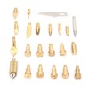 22pcs Brass Electric Soldering Iron Accessories Woodworking Leather