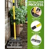 Joyhalo Lawn Leveling Rake 30 Inch, Lawn Leveler with 78"
