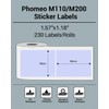 Phomemo M110/M110S/M200 Thermal Label- Black on Purple 1.57"x1.18"(40x30mm) for Small