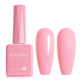 CANNI Baby Pink Gel Nail Polish, 1Pcs Light Pink Gel Polish Soft Pale Nude Pink Color Pastel Nail Polish Gel High Gloss Soak Off U V Gel Nail French Nail Manicure Salon DIY