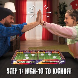 IDEAL | Penalty Shootout: The Flicking Fast Football Game! | Family Games | For 2 Players | Ages 6+