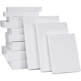 SUNCOLOR SUNCOLOR 12 Pack Assorted Sizes(4 Boxes 11", 4 Boxes 14", 4 Boxes 16") White Gift Boxes With Lids For Christmas, Birthdays and more