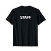 STAFF Back Print Back Lettering Staff T-Shirt