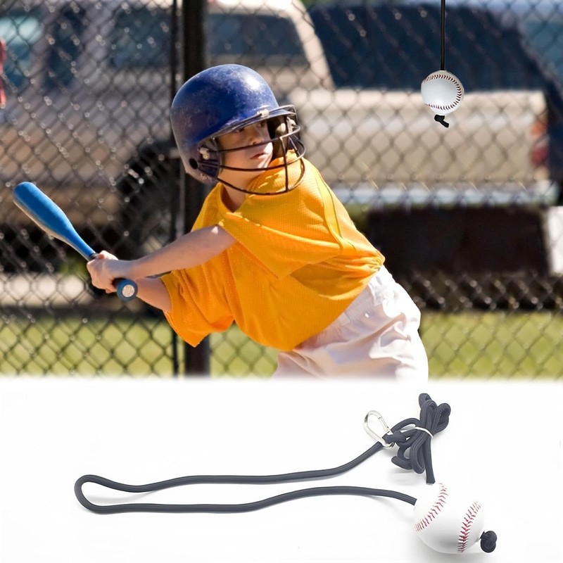 Baseball Batting Trainer, Elastic Rope Batting Training Equipment, Adjustable Practice