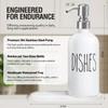 MOMEEMO Soap Dispenser for Kitchen Sink, White Soap Dispenser with