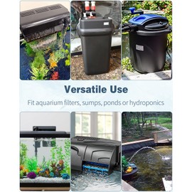 Pawfly Aquarium Filter Media Pad for Fish Tank Filters, Aquarium Filter Media Sponge Filter, Floss Roll for Sumps Ponds Hydroponics Black Foam Floss for Water Filtration, 36" L x 12" W