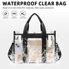 BAGAIL Stadium Approved Clear Tote Bag with Inner Pocket, Transparent