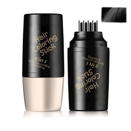 Abdeckung zum Kaschieren Grauer Haare,Temporärer Haarfärbekamm,Wasserdicht und Schweißfest,Quick Color Root Touch Up Hair,Sofortiger Haarfärbekamm für Frauen und Männer (03#Black, 1Pcs)