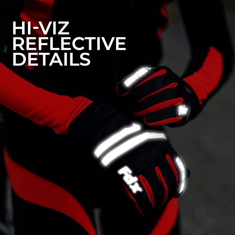 FDX Full Finger Winter Cycling Gloves - Warm Windproof, Mountain