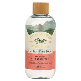 Humphreys Recharge Witch Hazel + Grapefruit Alcohol-Free Toner, Clear, 8 Ounce (Pack of 1)