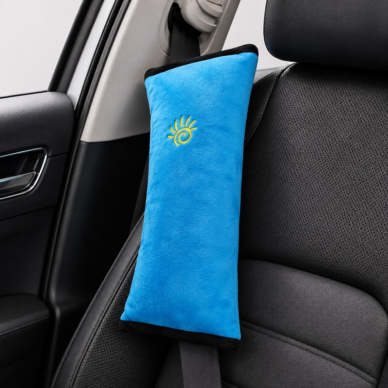 Car Seat Belt Pillow for Travel – Soft Neck &