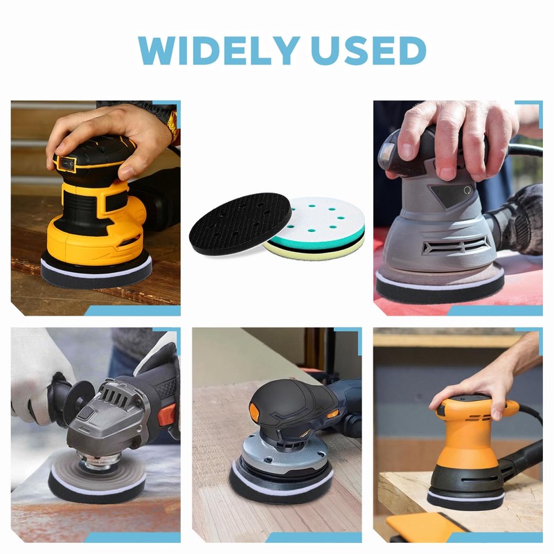 3 Pcs Surfprep Sander, Foam Sponge Sanding Pads, 5 Inch