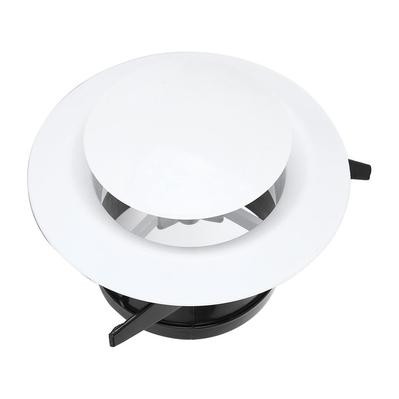 75 mm white plate valve, ABS adjustable vent cover on