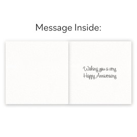 Hunts England Luxury Anniversary Card For Couples, Him Or Her - Dancing Dogs - Happy Anniversary - Anniversary Card For Couple, Wife, Husband, Boyfriend, Girlfriend - Milo's Gallery Collection