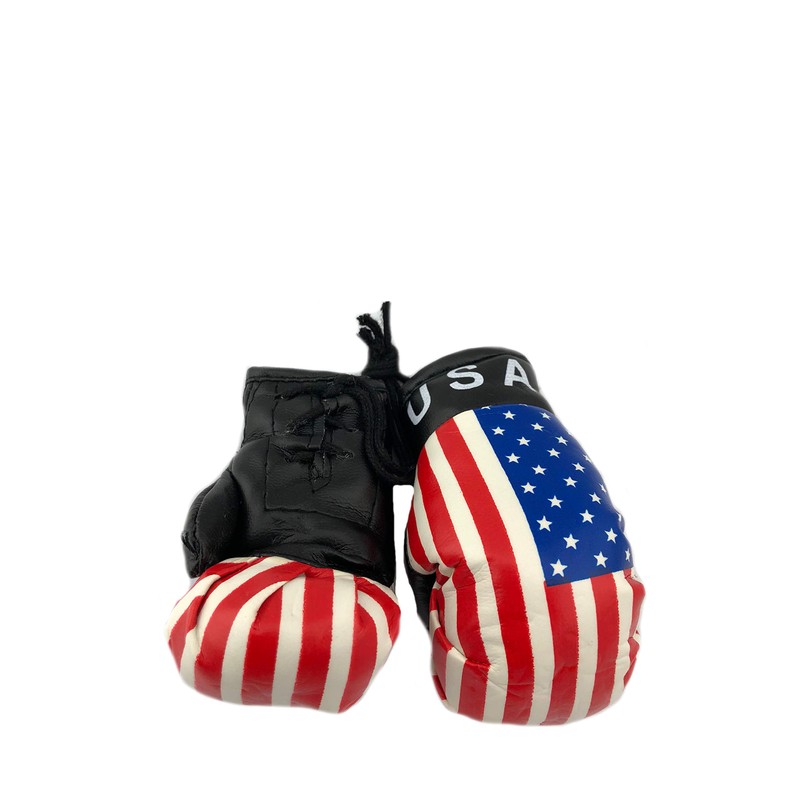 Red Hat Ent Hanging Car Mirror Mini Boxing Gloves (USA)