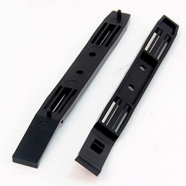 Huhebne 10 Pairs Hard Drive Rails Chassis Accessories Drive Plastic Rails for 3.5 to 5.25 Hard Drive