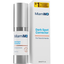 MiamiMD Dark Glow Renewal Corrector Serum For Face, Body & Hands - Anti Aging Cream & Age Spot Remover For All Skin Types - Paraben Free, Fragrance Free - Results in as a little as 60-90 Days - 30ml