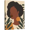 GRANDART.COM - Mid Century Earthtone Portrait 4 - Canvas Wall