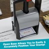 MaxMark Heavy Duty Self Inking Date Stamp with Phrase Emailed
