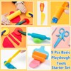 Playdough Tool Kit,9 Pcs Basic Play Dough Tools Starter Set