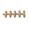 LTWFITTING Brass 1/2" x 3/8" x 3/8" OD Flare Reducing