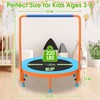 Jump Into Fun 36’’ Mini Trampoline for Kids, Orange &