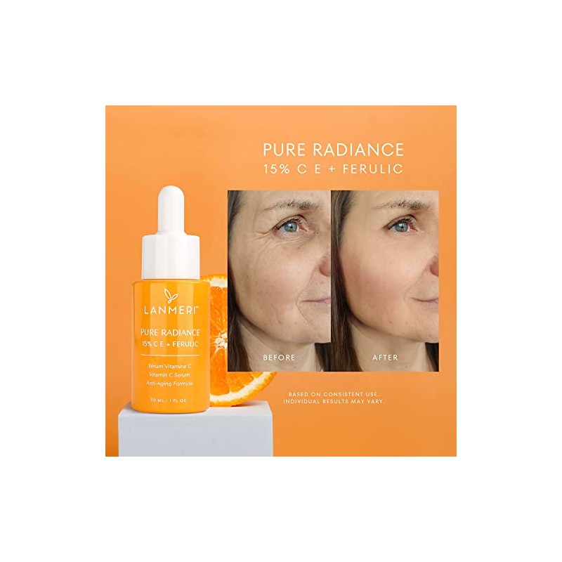 Lanmeri Pure Radiance CE Ferulic Vitamin C Serum for Face