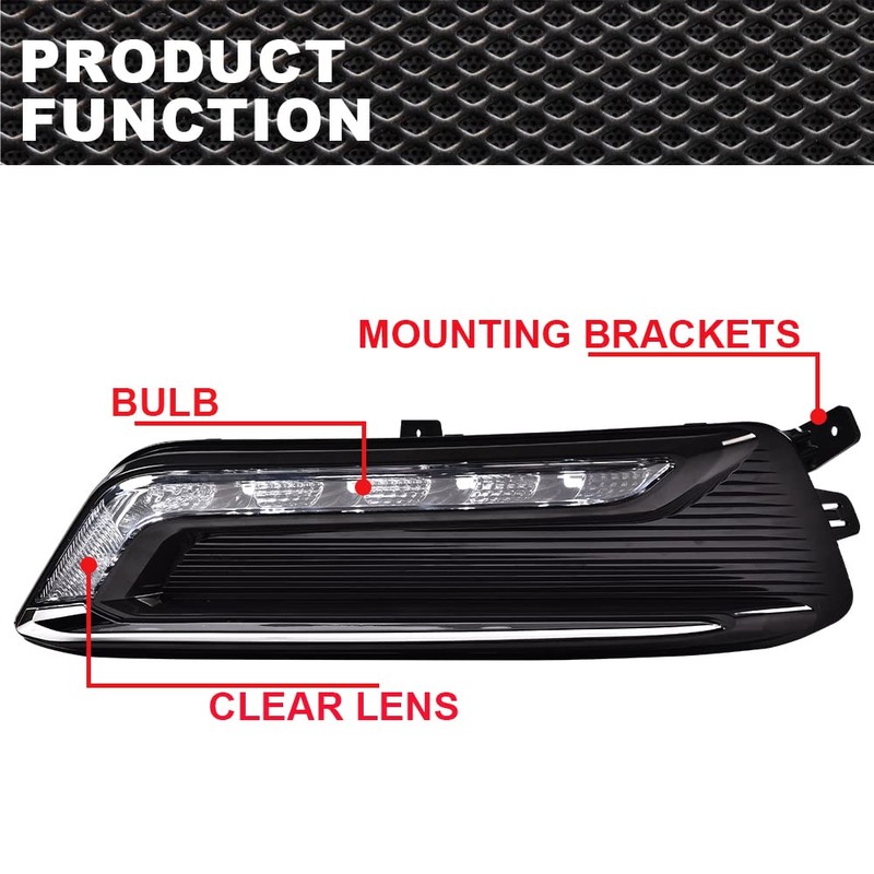 PIT66 Front Bumper LED Fog Light, Compatible with 2014-2020 Chevy