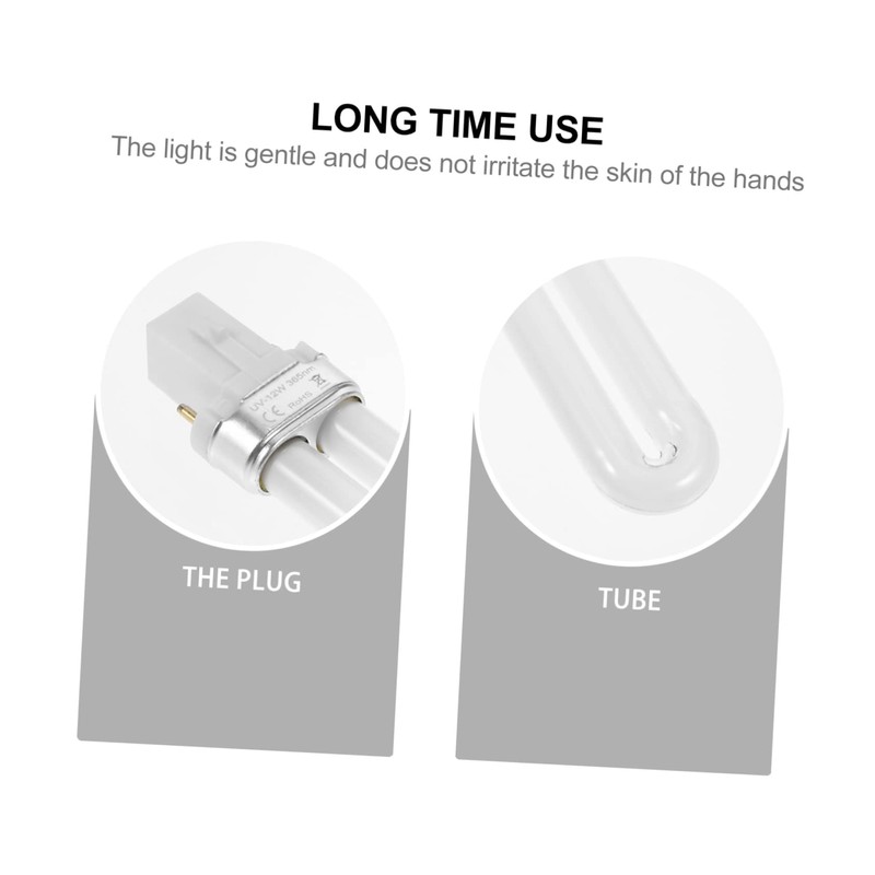 Gatuida 12W Nail Lamp Tube 4pcs UV Light for Gel