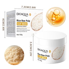 Rice Beauty Mask, Nourishing Mask Beauty, Repairs the Skin Barrier, Gentle Exfoliation, for Smooth and Clear Skin, Natural Shine and Pore Refinement